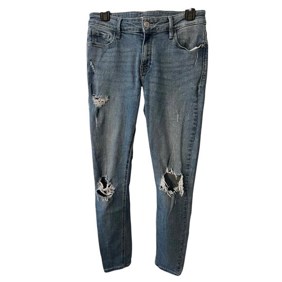 NWOT Aeropostale Jeans Size 12 Regular High Rise Jegging Stretch Blue Denim - Picture 1 of 9